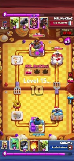Level 12 vs level 15 #clashroyale #subscribe #clashroyaleshorts