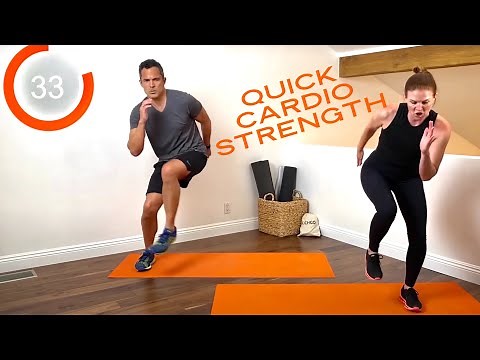 15 minute NO EQUIPMENT Cardio + Strength (NO REPEATS) with Kit Rich