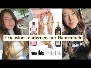Extensions entfernen mit Hausmitteln | Bondings selbst entfernen ohne Spray