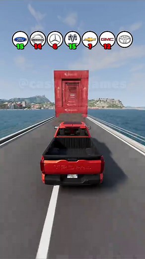 Qual caminhonete salta containers no BeamNG.drive?