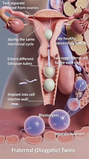 Two Eggs, Two Babies: Fraternal Twin Formation in 3D