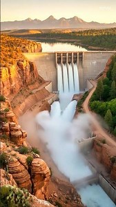 Huge River Dam Construction Timelapse 🏗️ #megaprojects #civilengineering