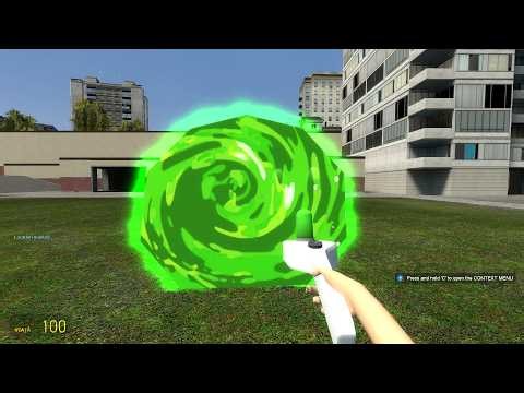 Garry's Mod | Rick And Morty Portal Gun Mod Showcase