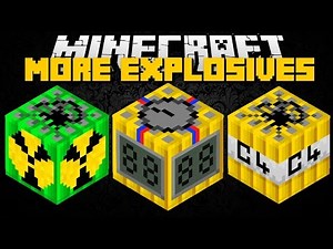Minecraft: MORE EXPLOSIVES (Nuclear Bomb, Supernova, Timed TNT & More) Mod Showcase