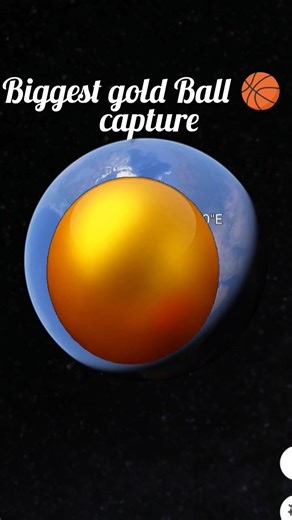 Biggest Gold Ball 🏀 Capture On Google Earth #shorts #travel #gold #trending