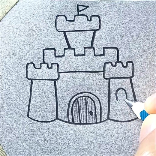How to draw a castle | All About Art