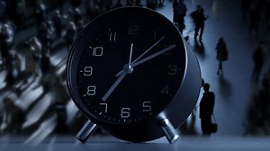 Time Lapse of Watch Clock Showing Time Passing By Fast in Moving Countdown