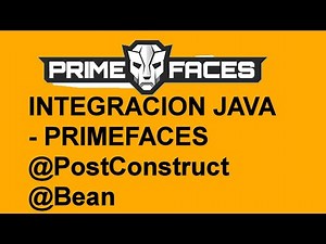 Cómo usar @Bean, @PostConstruct y ViewScoped en PrimeFaces | Paso a Paso con Java y Eclipse -