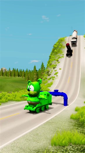 Cartoon Cars vs Low Pipes - BeamNG Drive