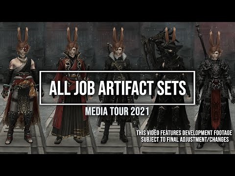 FFXIV: All Level 90 Job Artifact Gear - Media Tour 2021