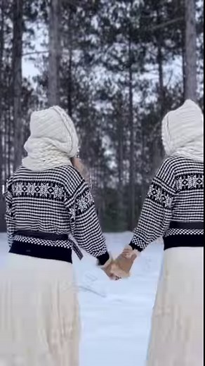 Need a break from the heat?! Enjoy our “Who Wants to Live Forever” (Queen) in a snowy frozen forest. ❄️❄️ Full music video on You Toob! 🎥 #harptwins #queen #classicrock #celticharp | Harp Twins