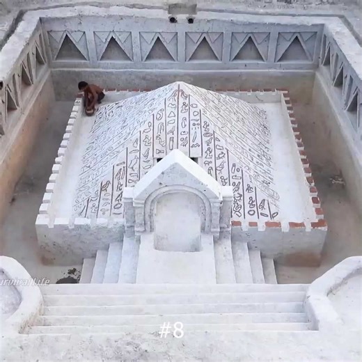 He built this amazing temple by hand!