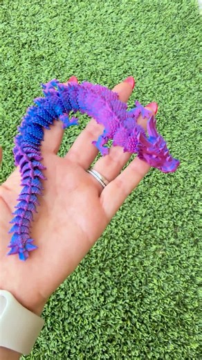 3D Printed Flexi Dragon Multi-colored - Etsy