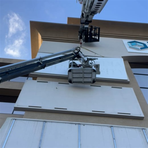 Is it just us, or is this really satisfying? Our techs, working their magic 😁 | Fox Cities Sign