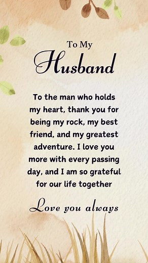 Lovely Jingle for My Husband — Heartfelt Family Tribute
