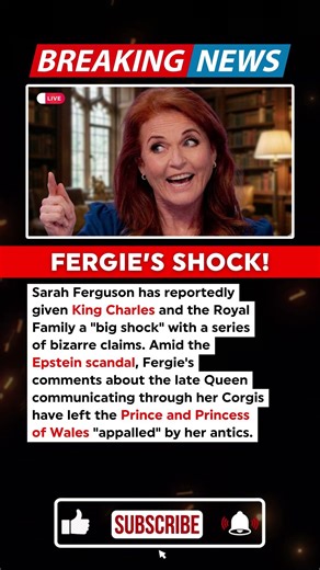 BREAKING: Sarah Ferguson Gives Big Shock to King Charles and Royal Family #shorts #royalfamily