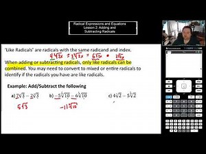 Lesson 2: Adding and Subtracting Radicals