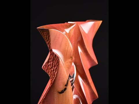 Pink Ivory (African wood) & Glass