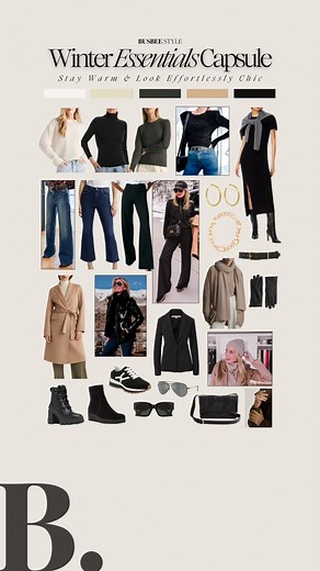 Erin Busbee on Instagram: "Our latest (and greatest!) winter capsule wardrobe is HERE!!! 💃💫✨ Comment below and I’ll send you the link! If you’ve been following me for a while, you know we usually share a new capsule wardrobe seasonally… So what’s so special about this one?? I’ve pared this one down to the best of the best — the only winter essentials you actually NEED… AND I own and love every single piece, so I can guarantee they are worth every penny. These are all major heavy hitters in my
