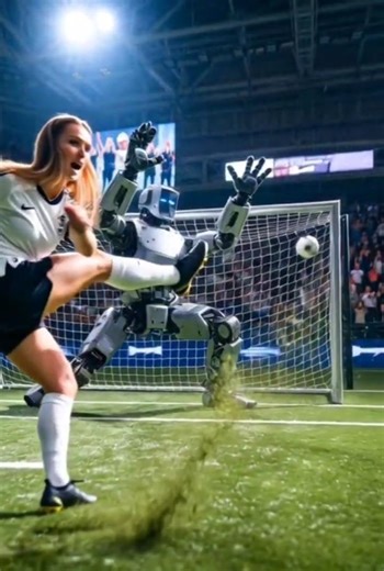 🤖Robot vs Human💪⚽️ #football #robot #viral