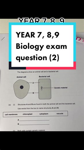 YEAR 7, YEAR 8, YEAR 9 Biology exam question #sciencewithsahdiya #year7 #year9 #year8 #science #scienceclass #biology #studytok #exams #test #mocks #summerexams #endofyearexams #tests #exampaper #examquestion #sciencehomework #sciencerevision