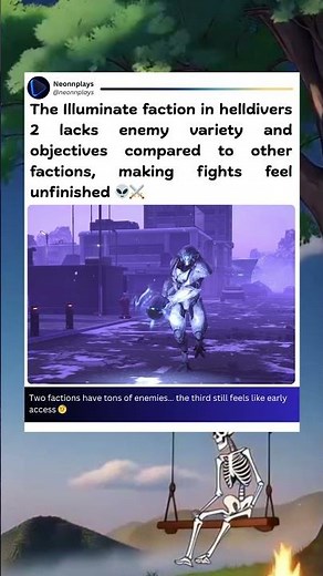 Helldivers 2 players say the Illuminate lacks enemy variety and objectives compared to other faction