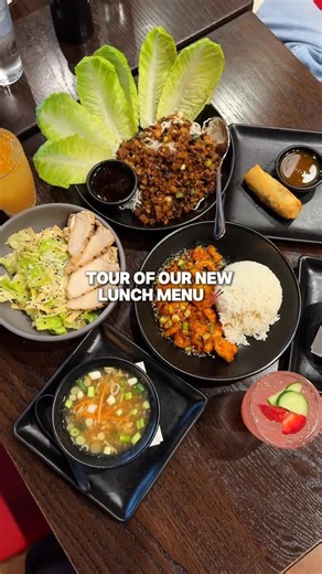 P.F. Chang's on Instagram: "let’s take a tour of our new lunch menu: 綾 soup + salad combo 率 chang’s favorites combo 異 lunch specials"