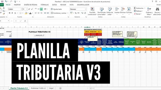 31 reactions · 11 shares | Formato Excel Planilla Tributaria V3 y...