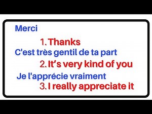 15 expressions pour dire merci ✪ expressions to say thank you