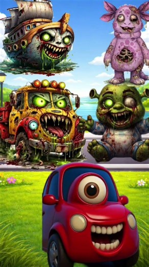 When Cute Turns Zombie… Before & After! #zombieworld #cartoon #animation #shorts