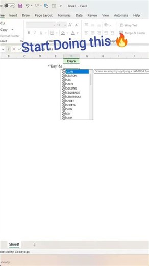 Excel formula series! Microsoft excel tips and Tricks.#excel #exceltips