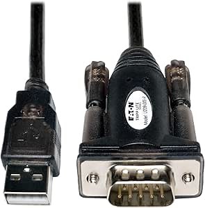 Tripp Lite USB to Serial Adapter Cable, USB-A to DB9 RS232, Male-to-Male, 5 Feet / 1.5 Meters, 3-Year Warranty (U209-000-R)