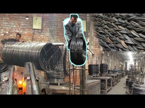 Converting Iron Rods Into Wire || Wire Drawing Process