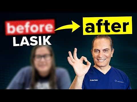 The Incredible BEFORE and AFTER of a Lasik Eye Surgery! (Real Patient)