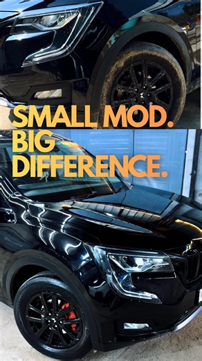 MISFITS AUTOMOTIVE.Pvt.Ltd | Black on Black XUV700… but we don’t do stock vibes at Misfits. Added that Flash Red Heat Shield Caliper Paint and the whole stance just... | Instagram