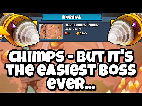 Chimps Dreadbloon Normal Tutorial || Three Mines 'Round BTD6