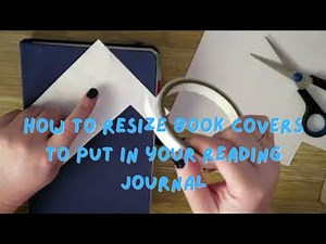How to make tiny book covers to stick in your reading journal // Tutorial