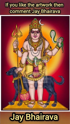 Part 2 – Kaal Bhairava Powerful Drawing | Divine Digital Art #KaalBhairava #SpiritualArt