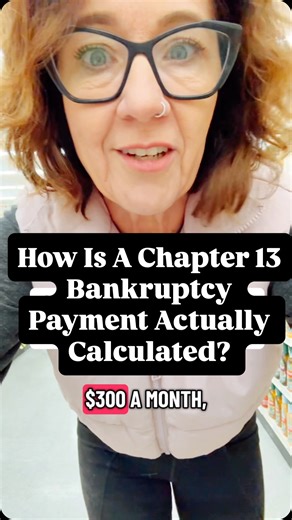 Your chapter 13 bankruptcy payment is calculated in different ways depending on WHY you had to file a chapter 13, and not a chapter 7 bankruptcy. #debtreliefwithdignity #bankruptcybasics #financialliteracy #bankruptcy #safe #legal #debtrelief | The Lady Like Lawyer