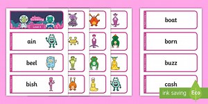 Level 3 Real and Alien Words Flashcards