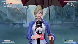Pronóstico del día: Ventoso con probabilidad de pixeles. ☔ Janna Reportera del Clima. 💻 Programa Nami. | League of Legends: Wild Rift Latinoamérica