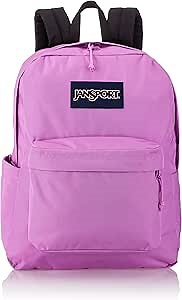 JanSport SuperBreak Plus Backpack with Padded 15-inch Laptop Sleeve and Integrated Bottle Pocket - Spacious and Durable Daypack for Work and Travel - Purple Orchid