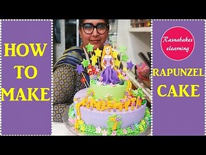 How to Make Rapunzel's tangled adventure cake decorating tutorial video