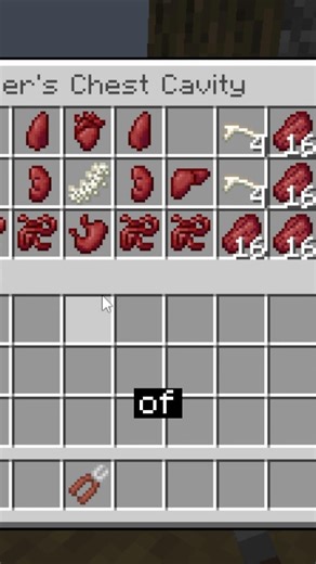 This mod lets you harvest organs in Minecraft! #minecraft #mods