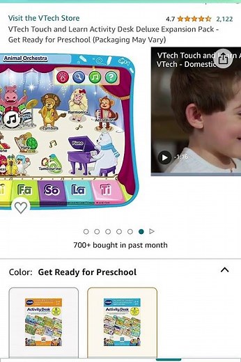 67 % off VTech Touch and Learn Activity Desk Deluxe Expansion Pack - Get Ready for Preschool