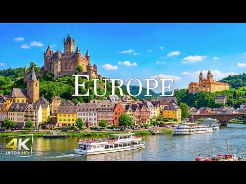 Europe Towns 4K • Relaxation Film with Peaceful Relaxing Music | Nature Video Ultra HD
