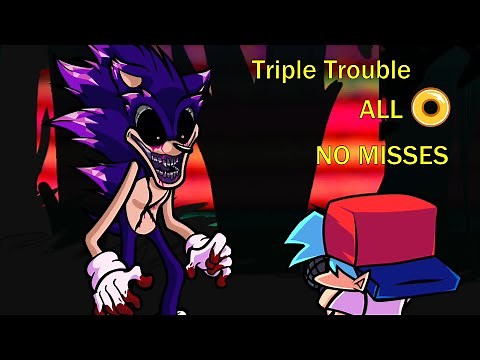 Triple Trouble | All Rings | No Misses | FNF: vs Sonic.exe 2.0
