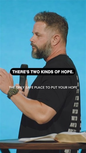 The SIGNIFICANT difference between temporal and eternal hope. Key fact - temporal hope will always (eventually) fail you. Eternal hope (hope in Christ) is the only SAFE place to put our hope. | Pursuit Church