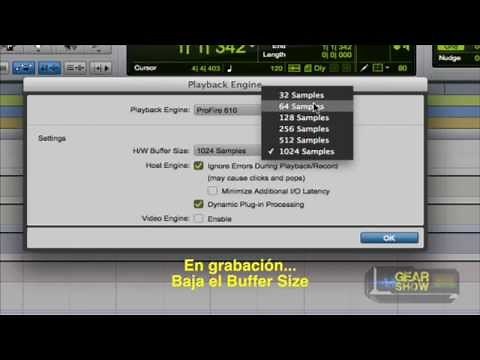 Pro Tools 11 Tutorial 5 "Configuración de Sonido y Buffer Size"