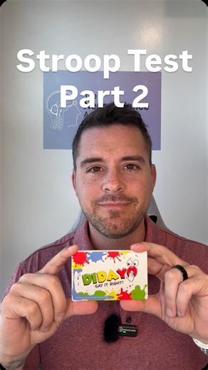 Dr. Ryan Worley D.C. | MSc Clinical Neuroscience | 🧠💥 The Stroop Test isn’t just a fun brain challenge—it’s a clinically validated way to assess your frontal lobe, specifically the... | Instagram